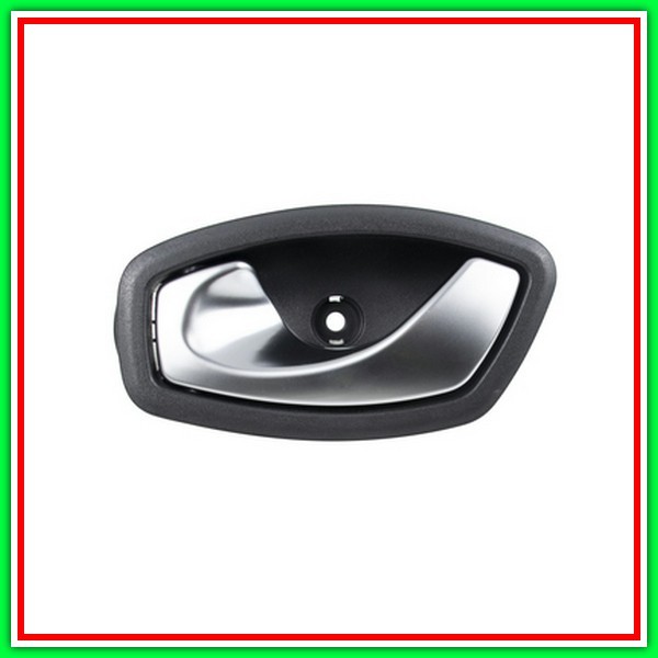 Maniglia Interna Anteriore-Posteriore Sinistra-Con Leva Cromata-Mostrina Nera Renault Laguna-(Anno 2007-2010)