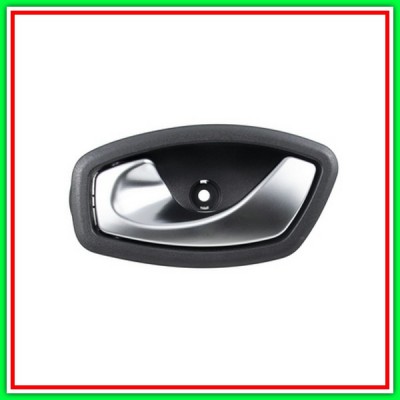 Maniglia Interna Anteriore-Posteriore Sinistra-Con Leva Cromata-Mostrina Nera Renault Laguna-(Anno 2007-2010)
