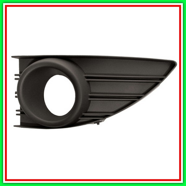 Griglia Sinistra Paraurti Nera-Con Sede Fendi Renault Fluence-(Anno 2010-2012)