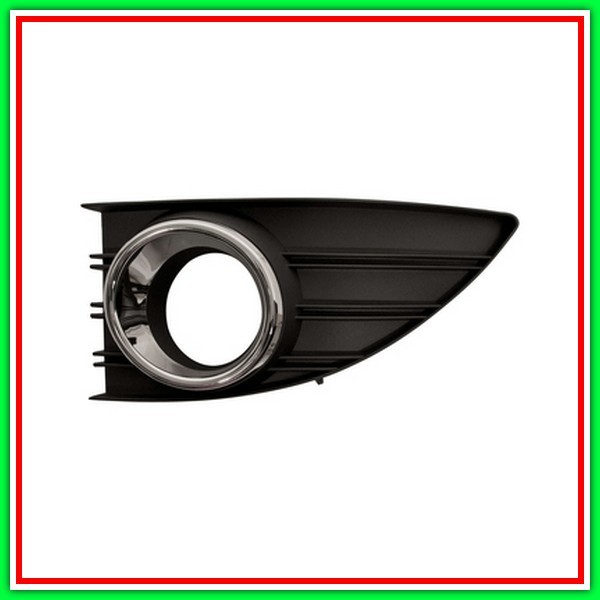 Left Grid Paraurti Black Embossed-With Fendi Headquarters-Chrome Frame RENAULT Fluence-(Year 2010-2012)