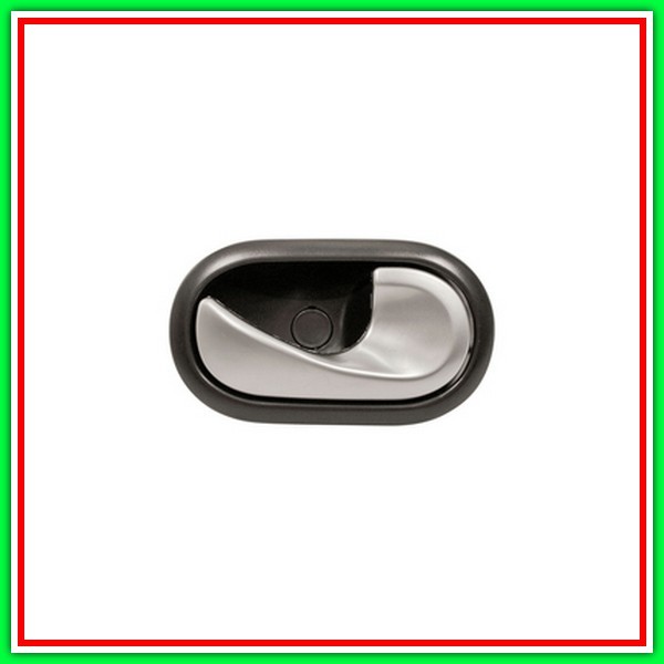 Right Front-Rear Inner Handle-With Chrome Lever-Mostrina-Black-A RENAULT Twingo-(Year 2012-2014)