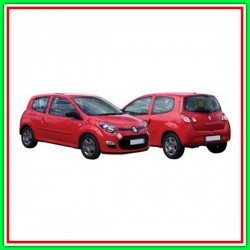 Right Front-Rear Inner Handle-With Chrome Lever-Mostrina-Black-A RENAULT Twingo-(Year 2012-2014)