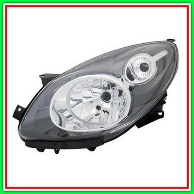 Proiettore Sinistro Mod H4 Elettrico-Son Motore-Nero Renault Twingo Dynamic-(Anno 2007-2012)