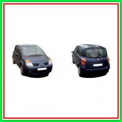 Maniglia Interna Anteriore-Posteriore Sinistra Con Leva Argento-Mostrina Nera-A Cavo Renault Modus-(Anno 2004-2007)