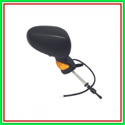 Retrovisore Destro A Cavi-Nero-Con Sonda-Con Fanale-Convesso 4H4P Renault Modus-(Anno 2004-2007)