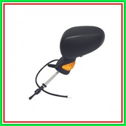 Retrovisore Sinistro A Cavi-Nero-Con Fanale-Asferico 4H2P Renault Modus-(Anno 2004-2007)