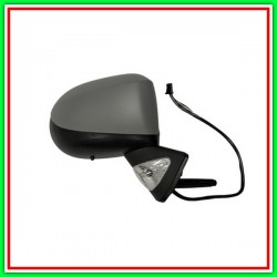 Electric-Thermal Right Rearview Mirror-With Primer-Con Probe-With Headlight-Convex-Chrome RENAULT Grand Modus-(Year 2008-2013)