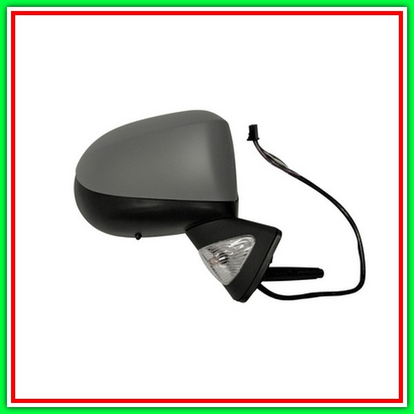Electric-Thermal Right Rearview Mirror-With Primer-Con Probe-With Headlight-Closeable-Convex-Chrome RENAULT Grand Modus-(2008-20