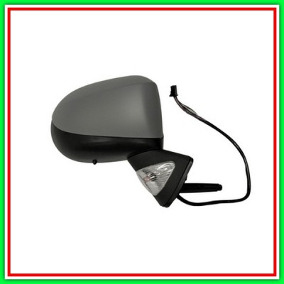 Electric-Thermal Right Rearview Mirror-With Primer-Con Probe-With Headlight-Closeable-Convex-Chrome RENAULT Grand Modus-(2008-20