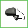 Electric-Thermal Right Rearview Mirror-With Primer-Con Probe-With Headlight-Closeable-Convex-Chrome RENAULT Grand Modus-(2008-20