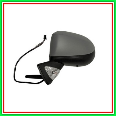 Left Electric-Thermal-With Primer-With Headlight-Lockable-Aspheric-Chrome RENAULT Grand Modus-(Year 2008-2013)