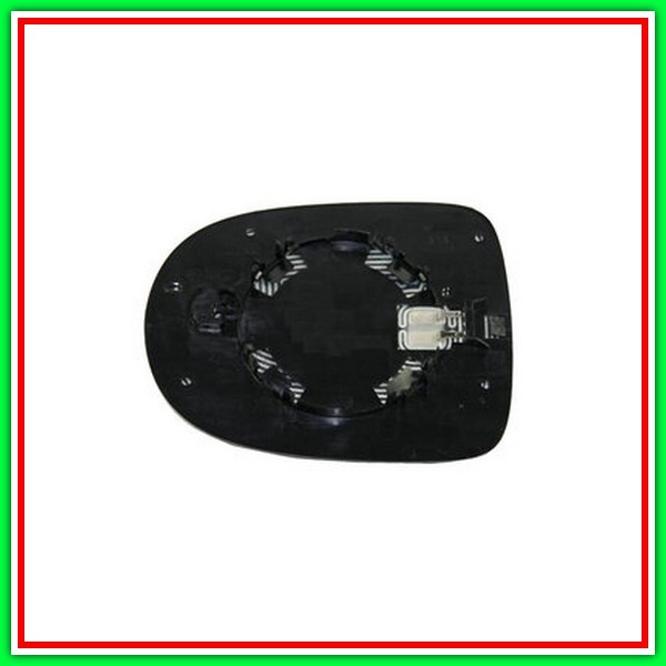 Aspheric Left Mirror Plate Chromed RENAULT Grand Modus-(Year 2008-2013)