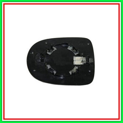 Aspheric Left Mirror Plate Chromed RENAULT Grand Modus-(Year 2008-2013)