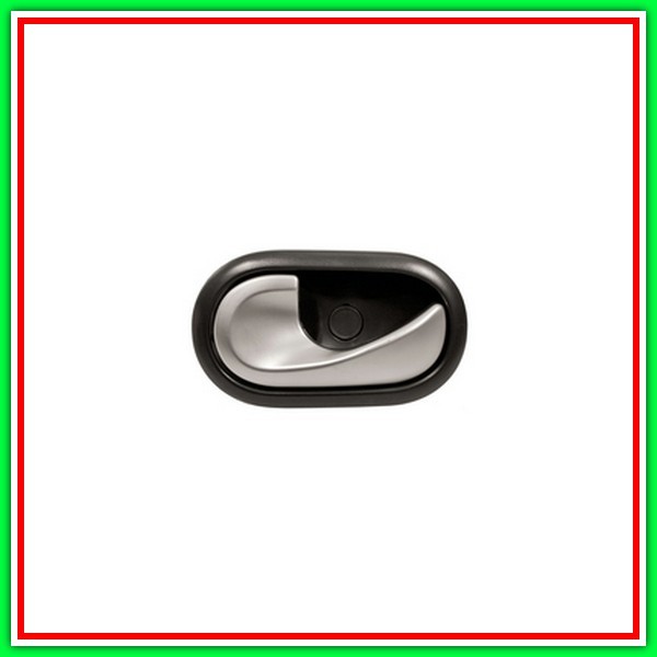 Maniglia Interna Anteriore-Posteriore Sinistra Con Leva Argento-Mostrina Nera-A Cavo Renault Grand Modus-(Anno 2008-2013)