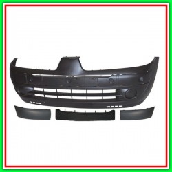 Paraurti Front-With Primer- With Moldings, Lifecars and Spoilers RENAULT Clio-(Year 2001-2005)
