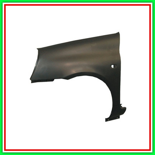 Left Front Fender In PLASTICA With Firefly Hole-Black Smooth to Primerizzare RENAULT Clio-(Year 2001-2005)