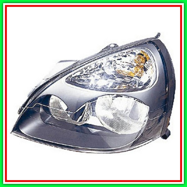 Left Projector Mod H7-H1 Electric-Without Engine-Black (Hella Version) RENAULT Clio-(Year 2001-2005)