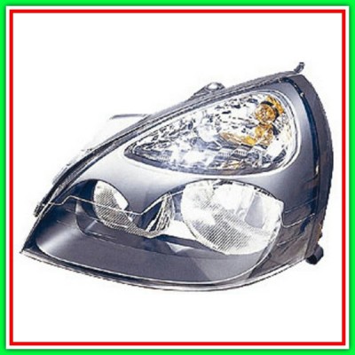 Left Projector Mod H7-H1 Electric-Without Engine-Black (Hella Version) RENAULT Clio-(Year 2001-2005)