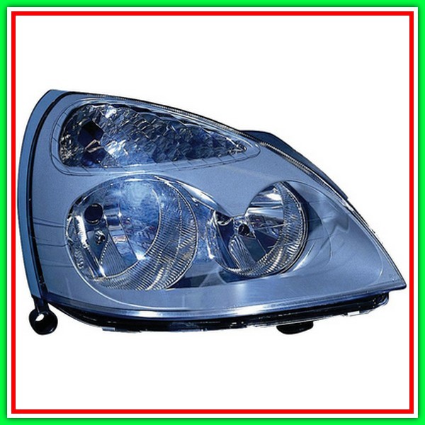 Proiettore Destro H7-H1 Elettrico Senza Motore-Grigio (Versione Hella) Renault Clio-(Anno 2001-2005)