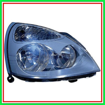 Proiettore Destro H7-H1 Elettrico Senza Motore-Grigio (Versione Hella) Renault Clio-(Anno 2001-2005)