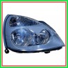 Proiettore Destro H7-H1 Elettrico Senza Motore-Grigio (Versione Hella) Renault Clio-(Anno 2001-2005)