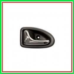 Front Front Handle Left-With Chrome Lever-Black Mostrina RENAULT Clio-(Year 2001-2005)