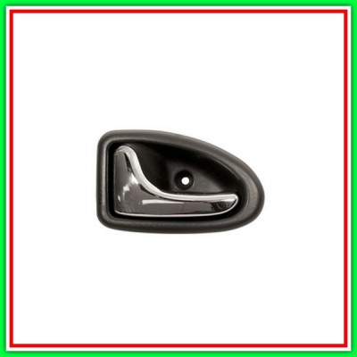 Front Front Handle Left-With Chrome Lever-Black Mostrina RENAULT Clio-(Year 2001-2005)