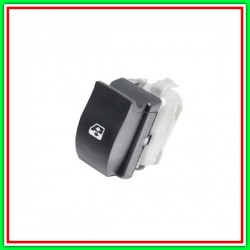 Black Crystal-Front Door Left-White Connector-6 Pins switch RENAULT Clio-(Year 2001-2005)
