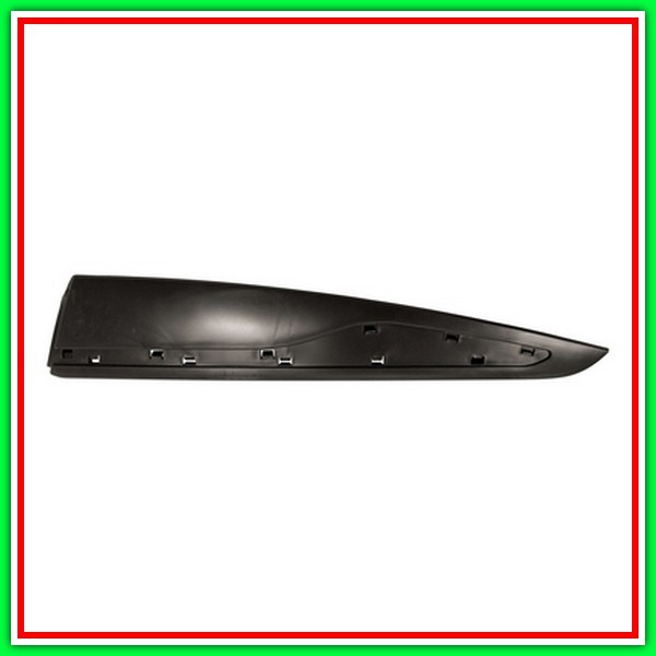 Black Left Black Left Rear Door Molding Smooth To Primerizzare-With Holes Profile RENAULT Clio-(Year 2012-2016)