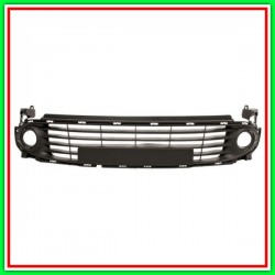 Griglia Centrale Paraurti Anteriore-Nera Renault Clio-(Anno 2012-2016)