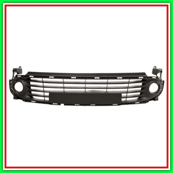 Griglia Centrale Paraurti Anteriore-Nera Renault Clio-(Anno 2012-2016)