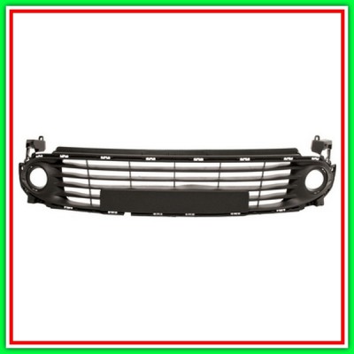 Griglia Centrale Paraurti Anteriore-Nera Renault Clio-(Anno 2012-2016)