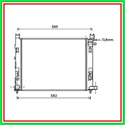 Radiatore Renault Clio-(Anno 2012-2016)