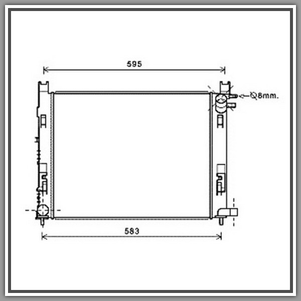 Radiatore Renault Clio-(Anno 2012-2016)