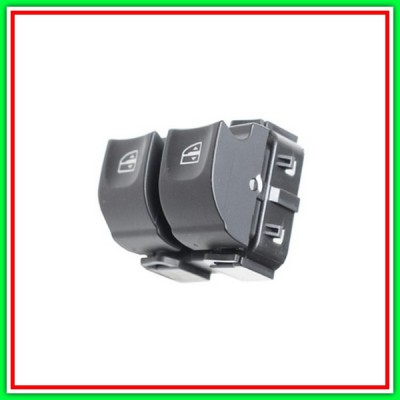 Black Push-up Button-2 Switches-Raiser Front Door Left-With Anti-Pinch Function-7 Pins