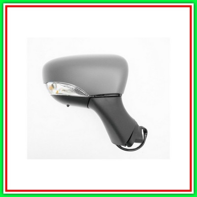 Electric-Thermal Right RearView Mirror-With Probe-With Light-Closeable-Convex 12H11P RENAULT Clio-(Year 2012-2016)