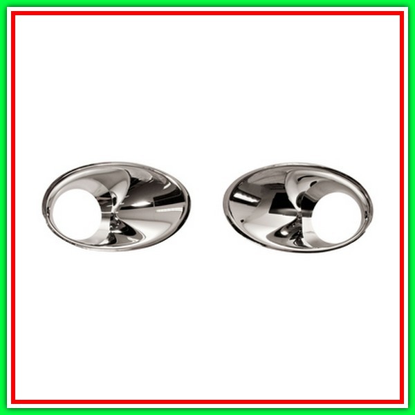 Chrome Fog Lights Kit (Right-Left) RENAULT Megane-(Year 2012-2014)