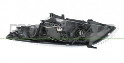 Proiettore Destro H7+H7 Elettrico-Con Motore-Cromato-Bordo Nero Renault-Megane-Mod. 04/12-02/14