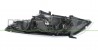 Proiettore Destro H7+H7 Elettrico-Con Motore-Cromato-Bordo Nero Renault-Megane-Mod. 04/12-02/14
