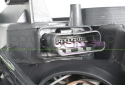 Proiettore Sinistro H7+H7 Elettrico-Con Motore-Cromato-Bordo Nero Renault-Megane-Mod. 04/12-02/14