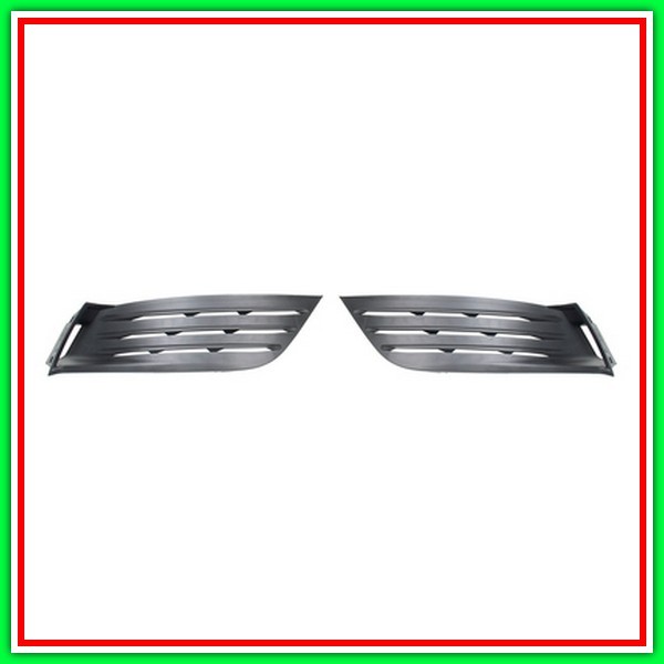 Kit Griglie Paraurti Anteriore Nere Senza Sede Fendi (Destra-Sinistra) Renault Megane-(Anno 2016-2020)