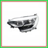 Proiettore Sinistro H7+H7-Elettrico Senza Motore-Con Luce Diurna-Bordo Cromato-Led Renault-Megane-Mod. 03/16-01/20