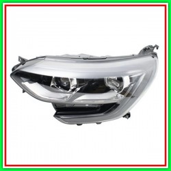 Proiettore Destro H7+H7-Elettrico Senza Motore-Con Luce Diurna-Bordo Nero-Led Renault-Megane-Mod. 03/16-01/20