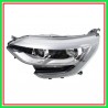 Proiettore Destro H7+H7-Elettrico Senza Motore-Con Luce Diurna-Bordo Nero-Led Renault-Megane-Mod. 03/16-01/20