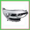 Proiettore Sinistro H7+H7-Elettrico Senza Motore-Con Luce Diurna-Bordo Nero-Led Renault-Megane-Mod. 03/16-01/20