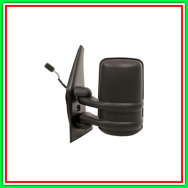 Retrovisore Sinistro Elettrico-Nero-Termico-Convesso-Cromato-Braccio Corto Renault Master-(Anno 1998-2003)