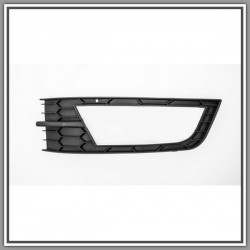 Griglia Sinistra Paraurti Nera-Con Sede Fendi Skoda Octavia-(Anno 2013-2016)