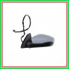 Retrovisore Sinistro Elettrico-Termico Con Primer-Con Fanale-Chiudibile-Con Luce Cortesia-Convesso-Cromato