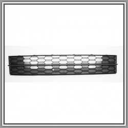 Central Grid Paraurti Front-Black SKODA Octavia-(Year 2017-2020)