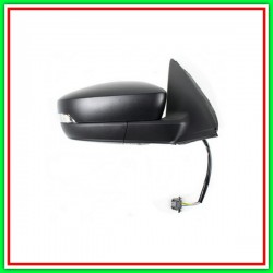 Retrovisore Destro Elettrico-Nero-Termico-Con Fanale-Convesso-Cromato Skoda Fabia-(Anno 2015 In Poi)